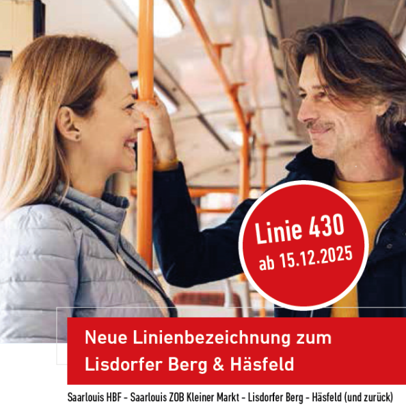 aus MSX wird 430: Ihre Linie zum Lisdorfer Berg und Häsfeld